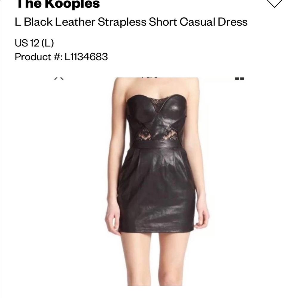 The Kooples leather dress